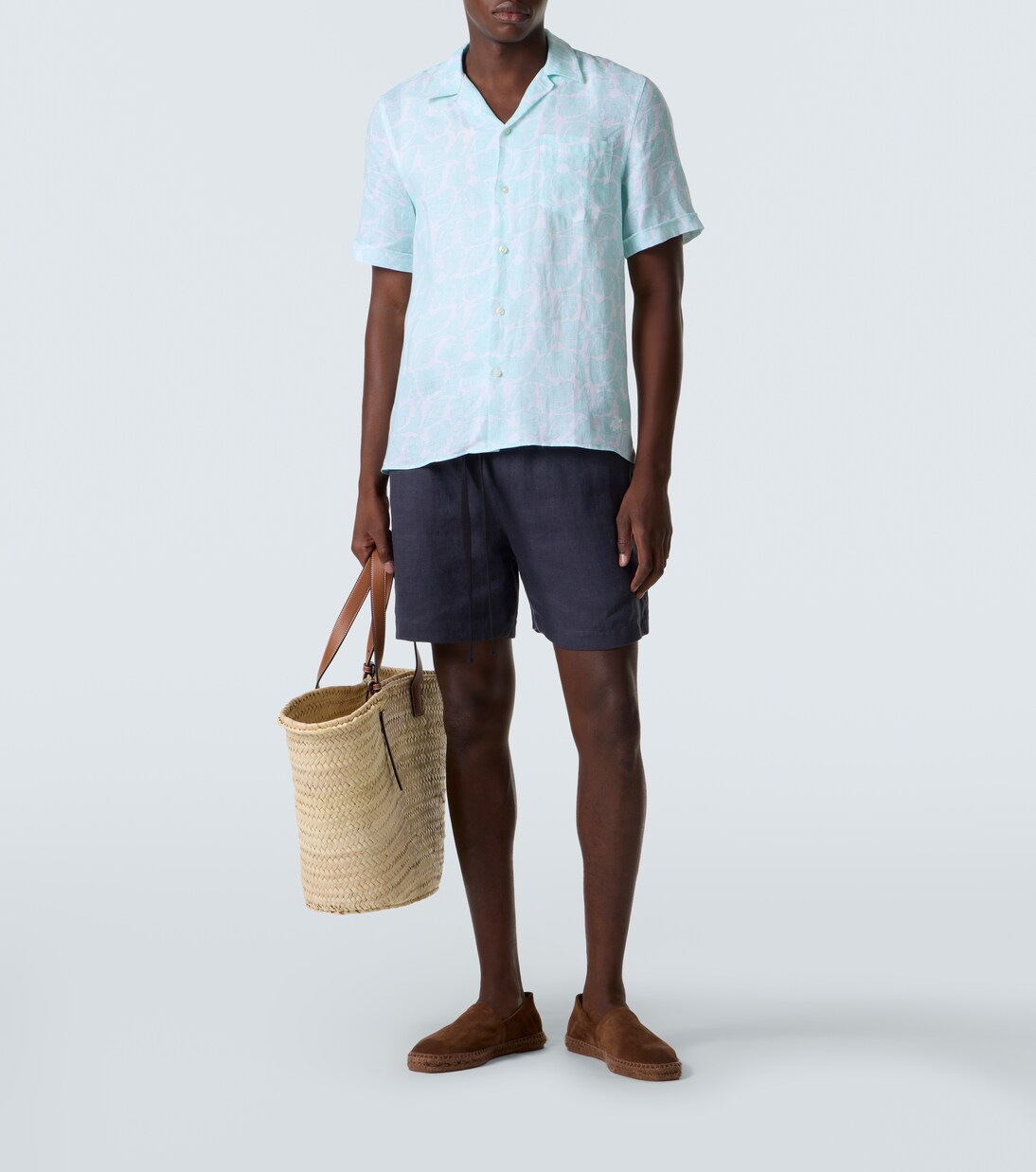 Charli floral linen bowling shirt | Vilebrequin