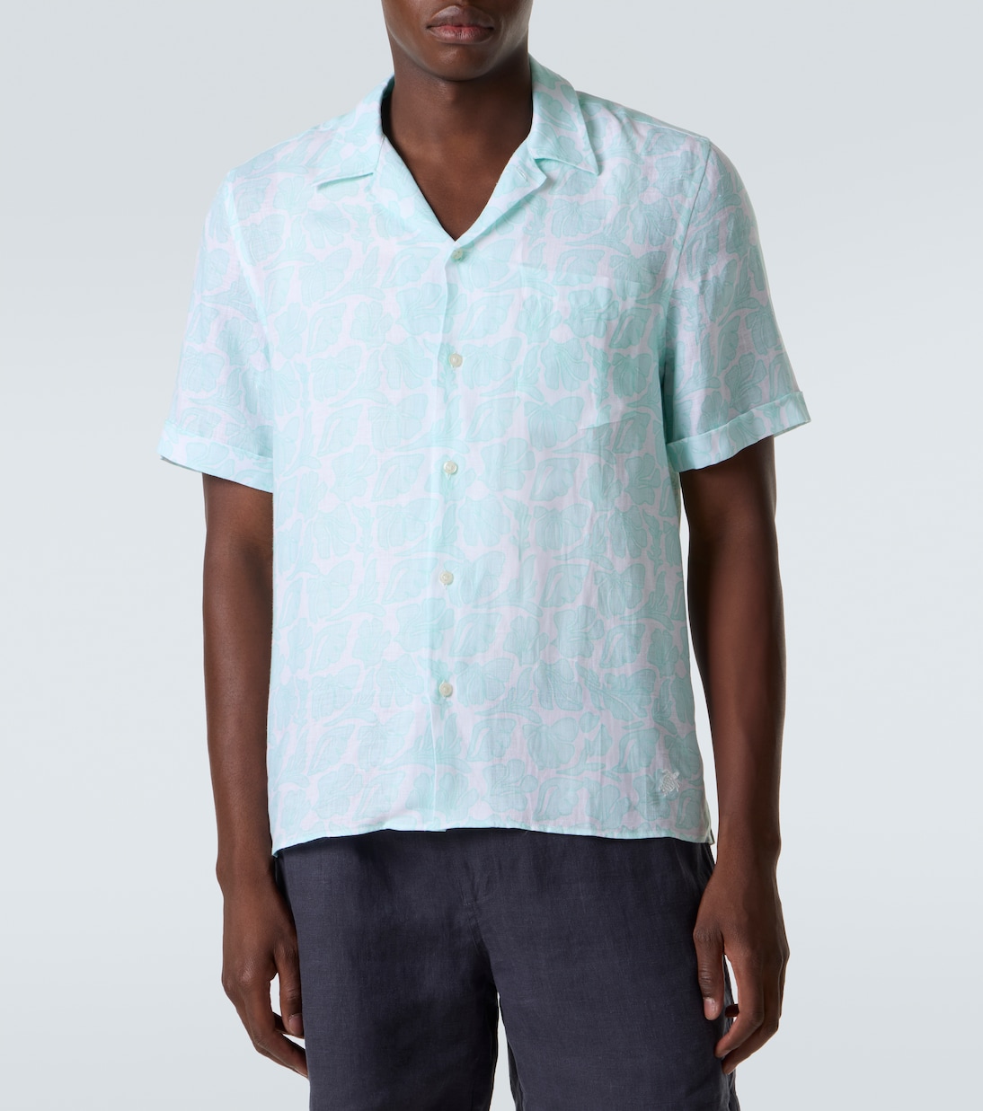 Charli floral linen bowling shirt | Vilebrequin