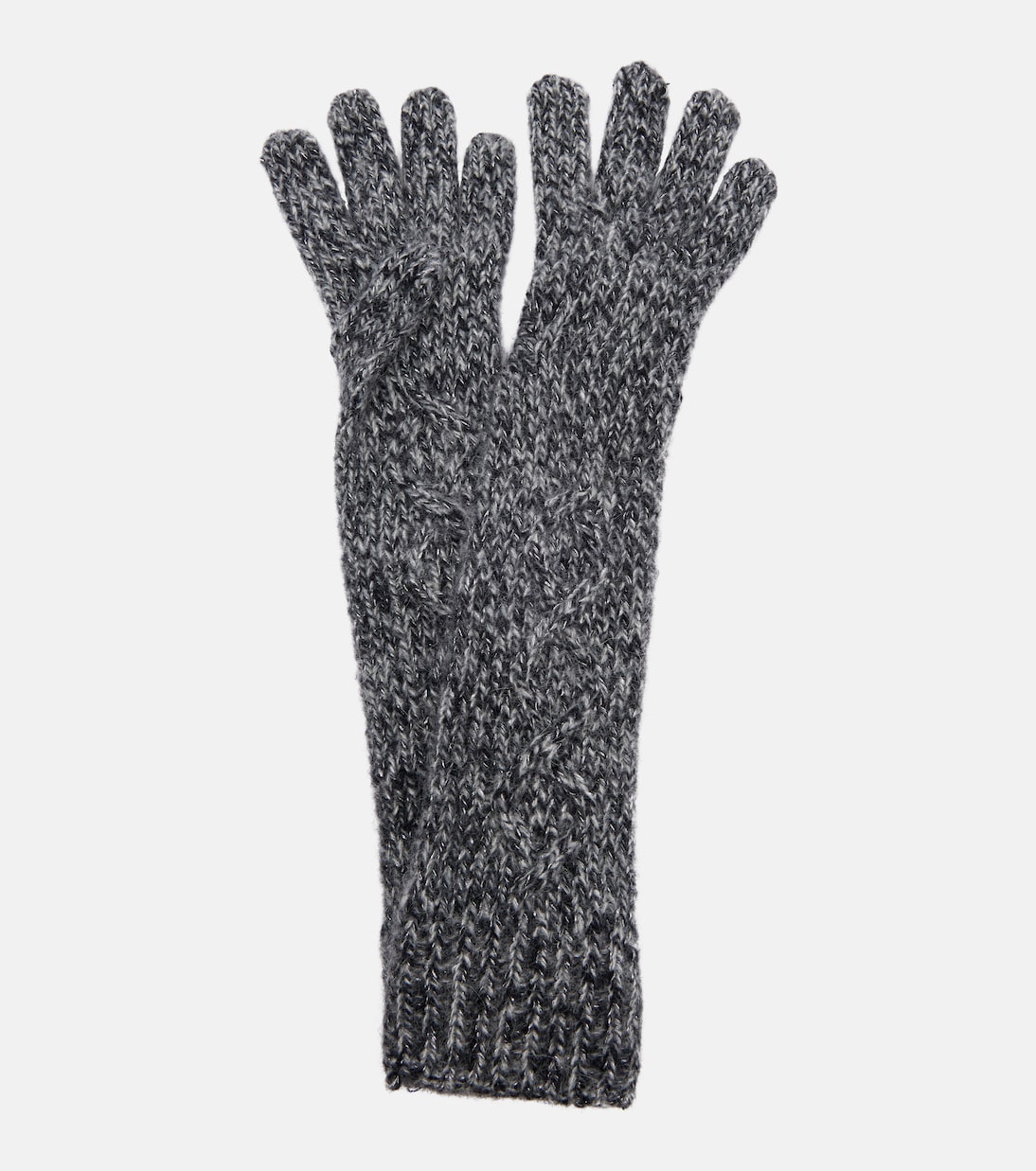 Gants brodés en alpaga mélangé | Moncler