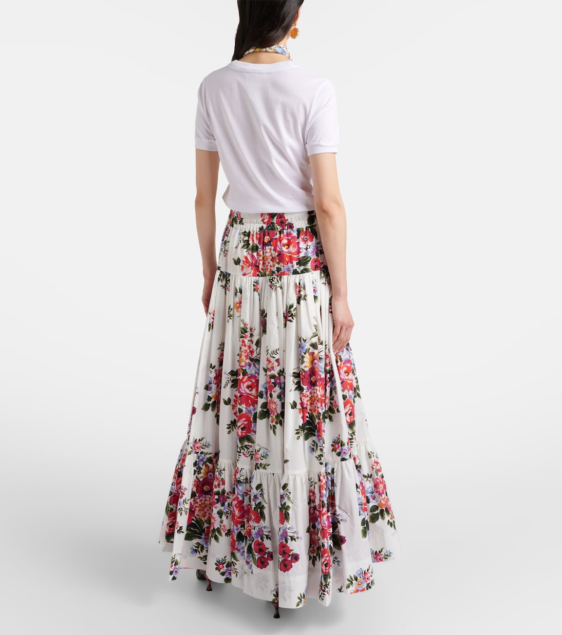 Maxirock aus Baumwollpopeline | Dolce&Gabbana