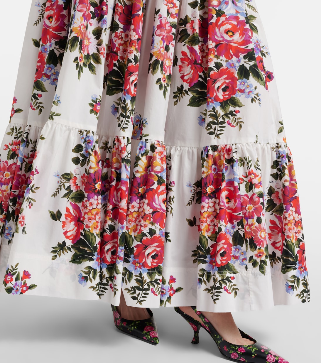 Maxirock aus Baumwollpopeline | Dolce&Gabbana