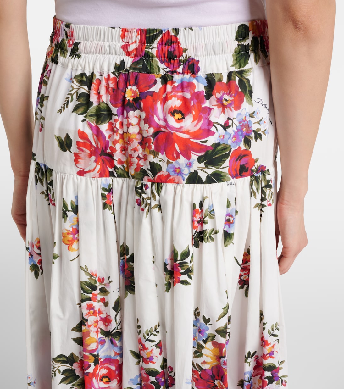 Maxirock aus Baumwollpopeline | Dolce&Gabbana