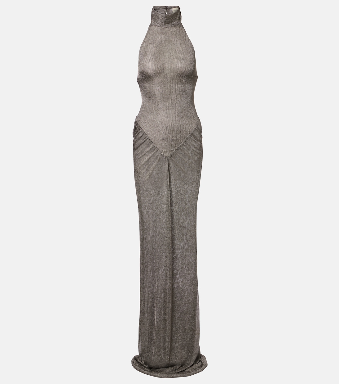 Cass ruched semi-sheer maxi dress | The New Arrivals Ilkyaz Ozel