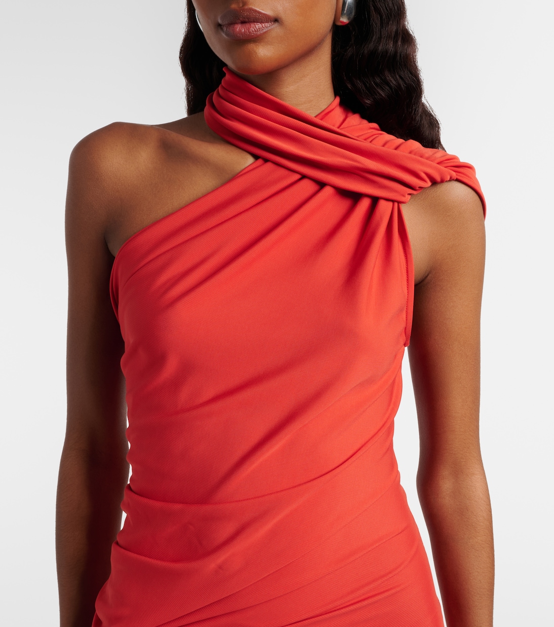 Cutout draped one-shoulder gown | Christopher Esber