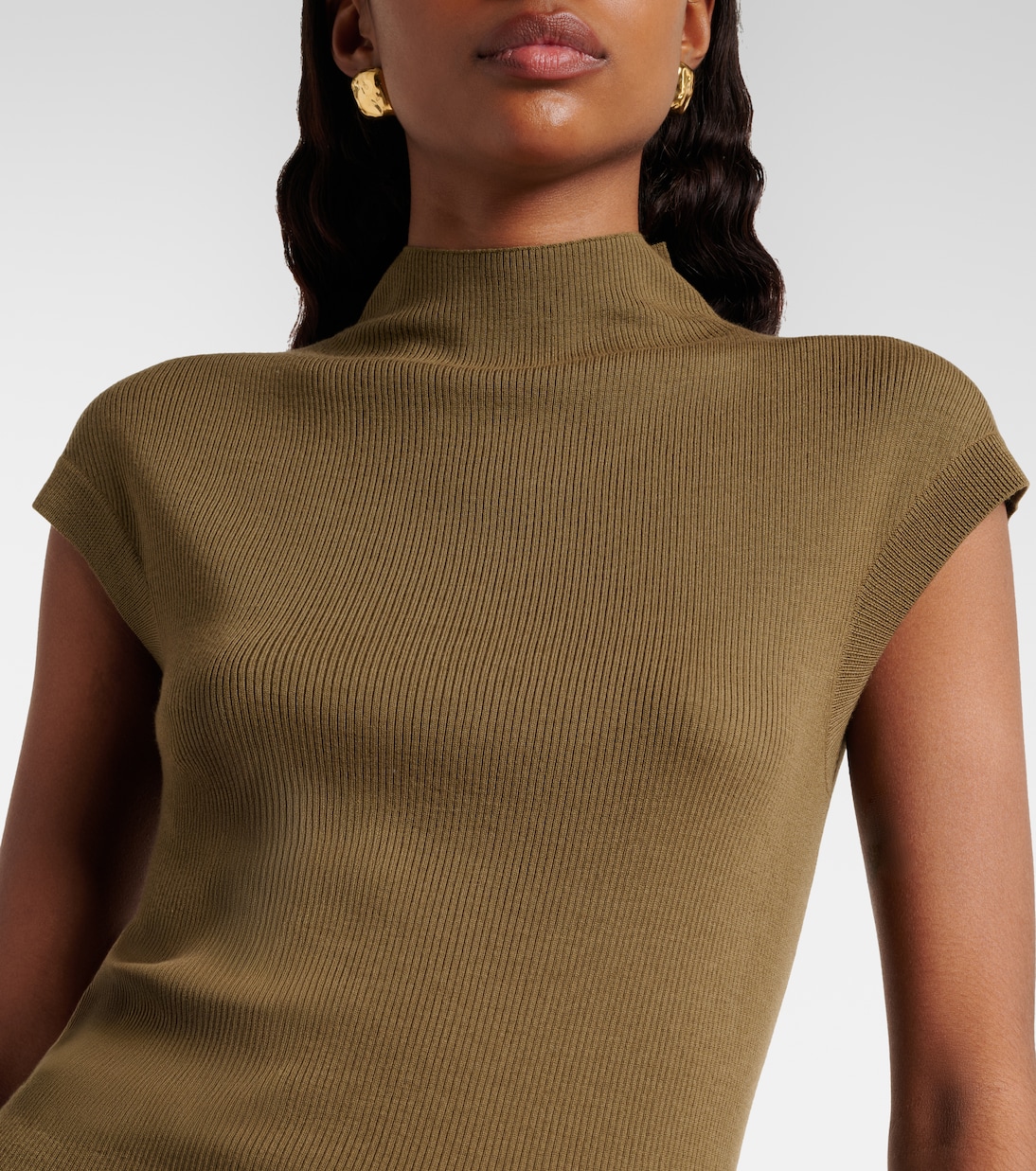 Top acanalado de lana virgen | Jardin des Orangers