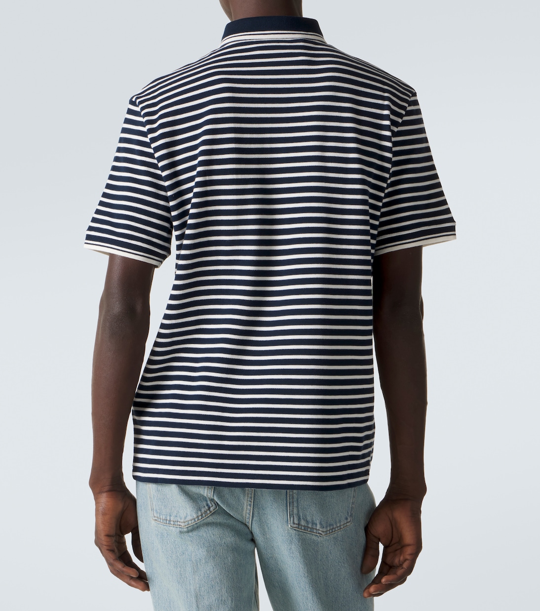 VLogo striped cotton polo shirt | Valentino