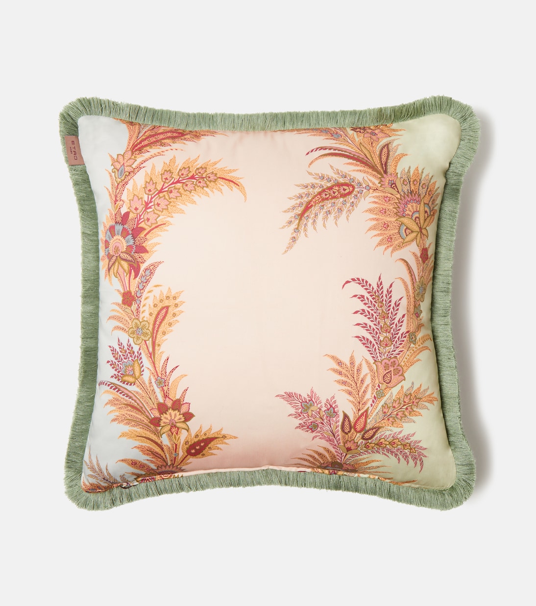 Pegaso floral cotton cushion | Etro