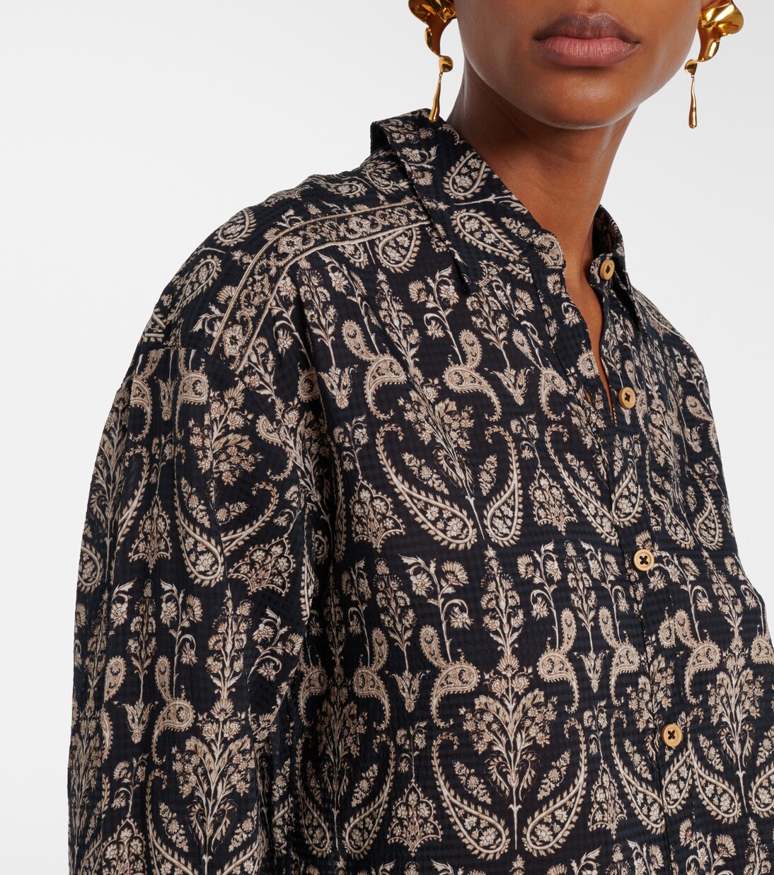 Lloyd paisley shirt | Veronica Beard