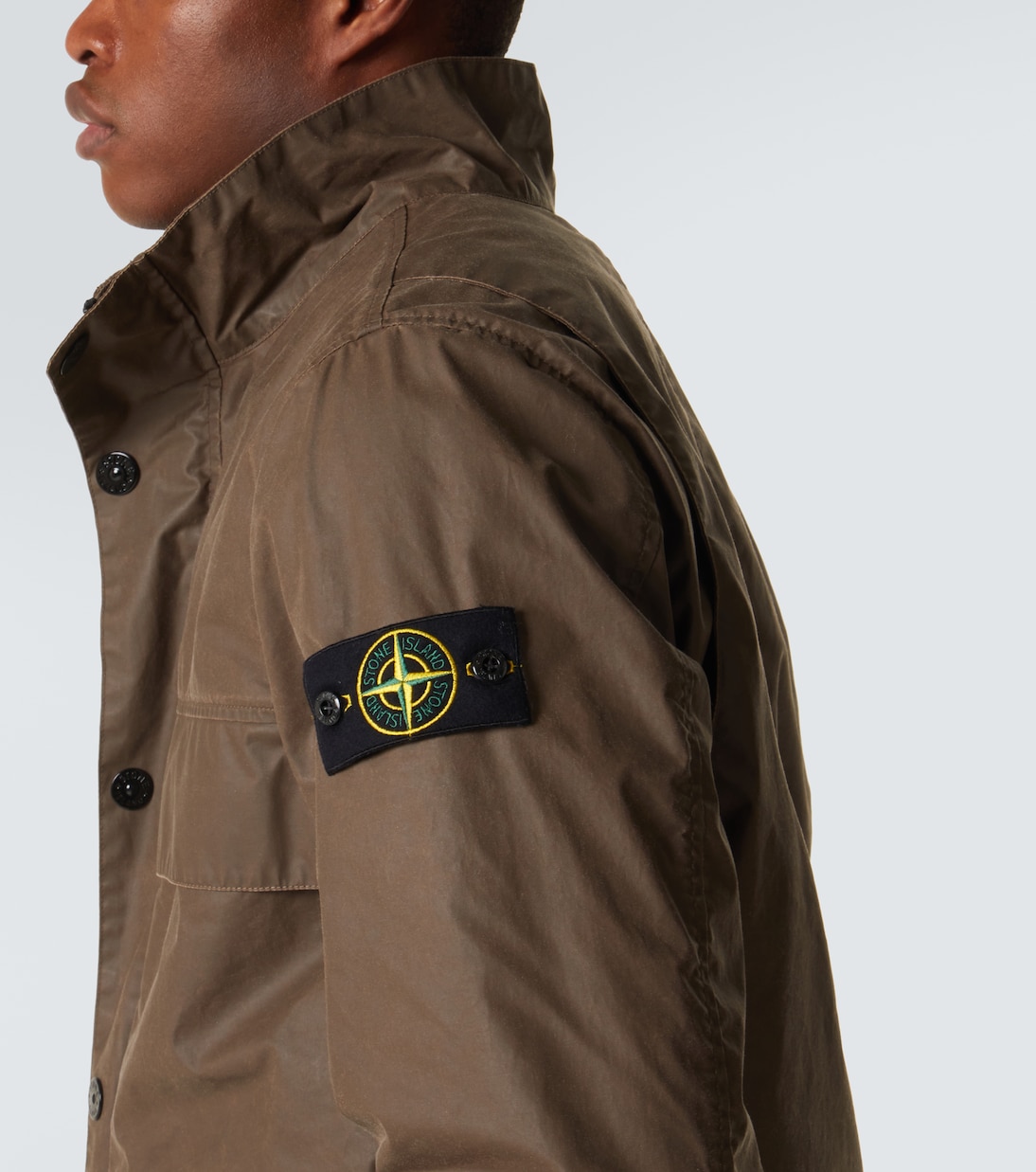 Hooded canvas field jacket | Stone Island