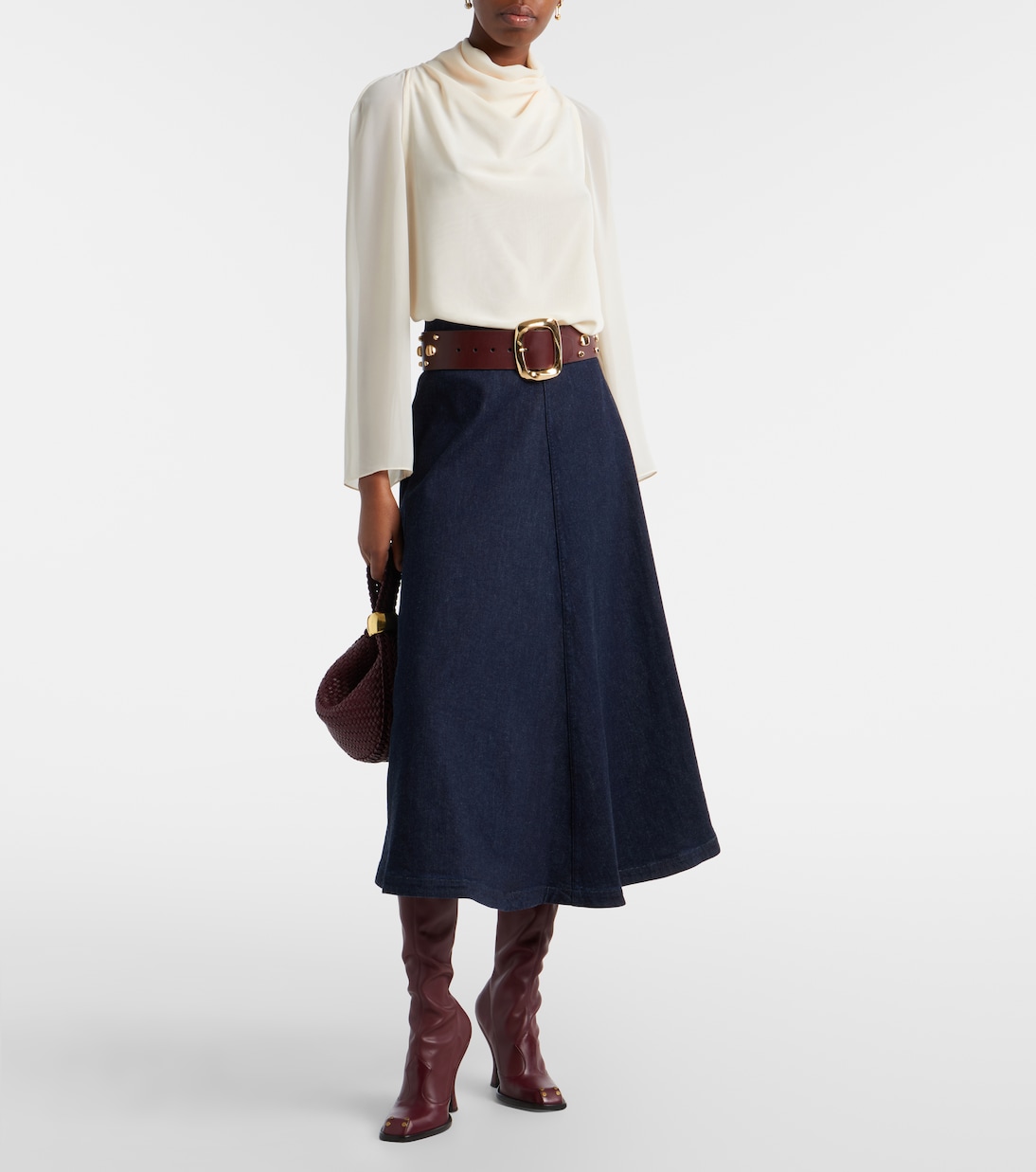 Varda denim midi skirt | Altuzarra