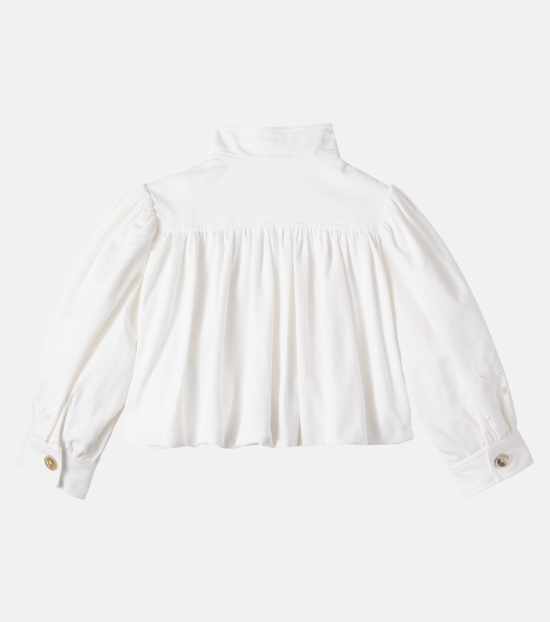 Broderie anglaise cotton jacket  | Chloé Kids
