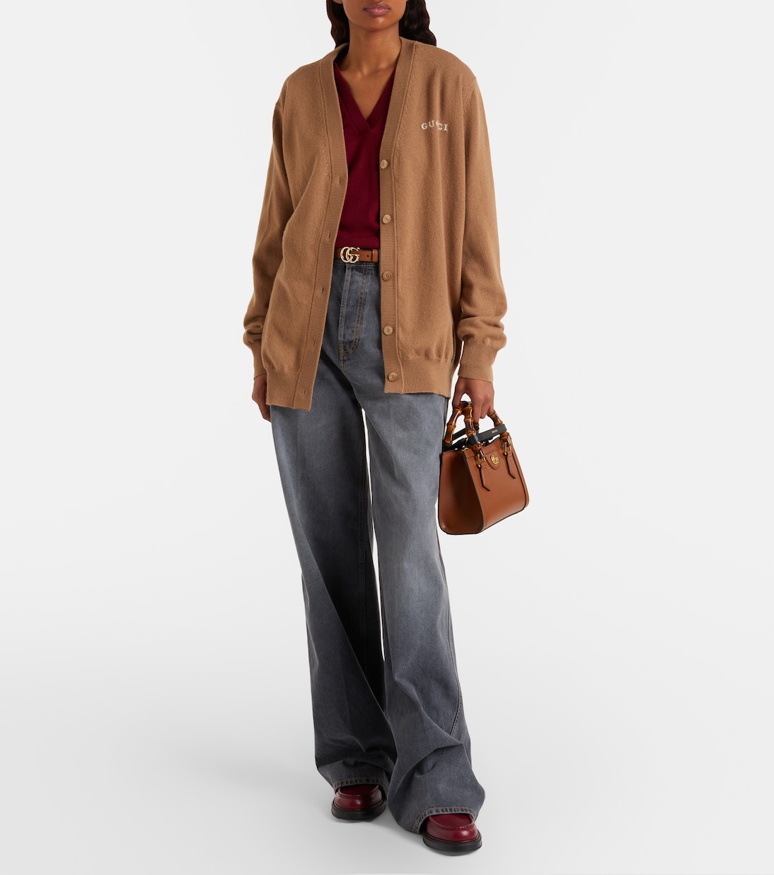 Gucci Diana Small leather tote bag | Gucci