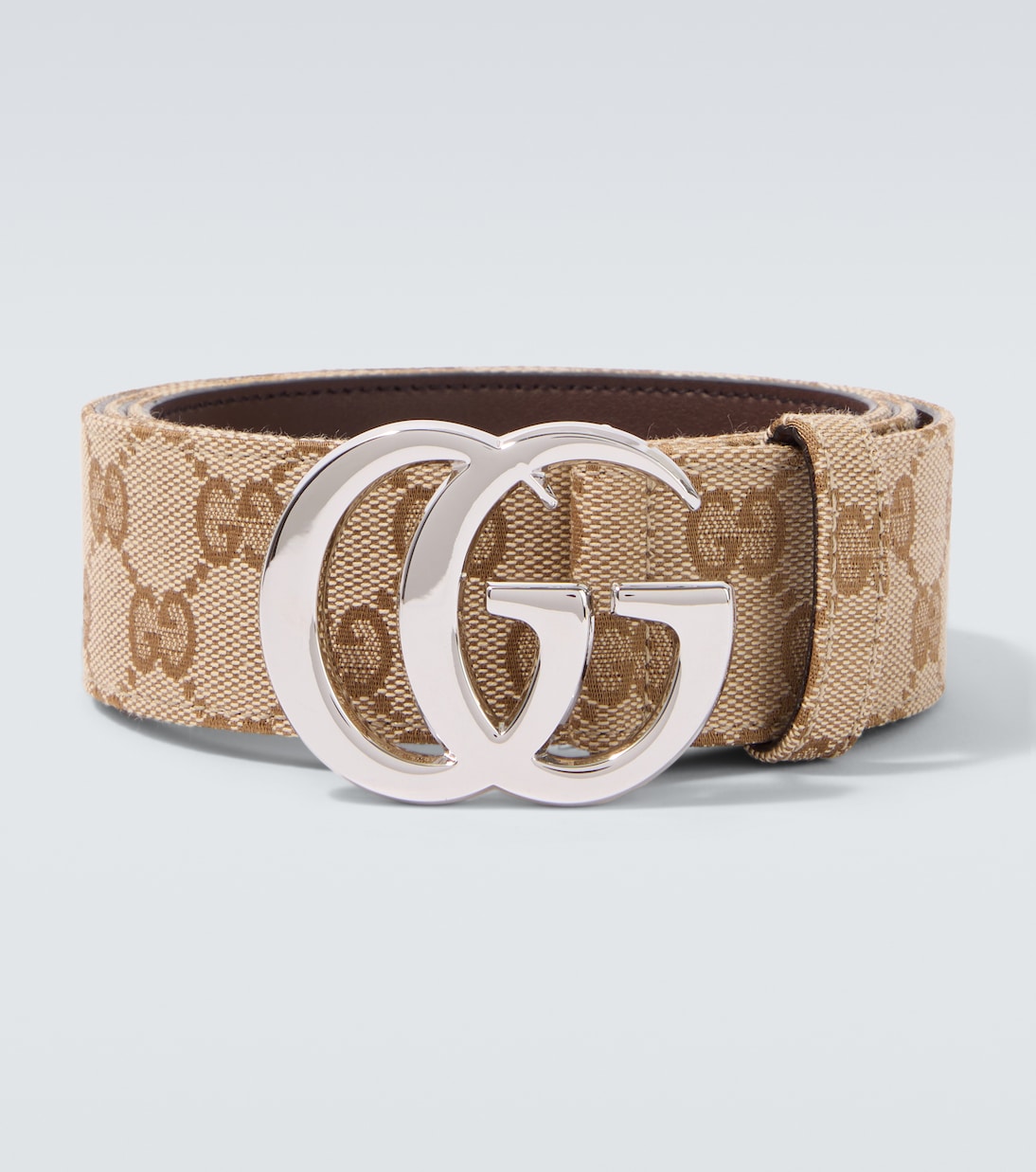 Flat Marmont GG Canvas belt  | Gucci