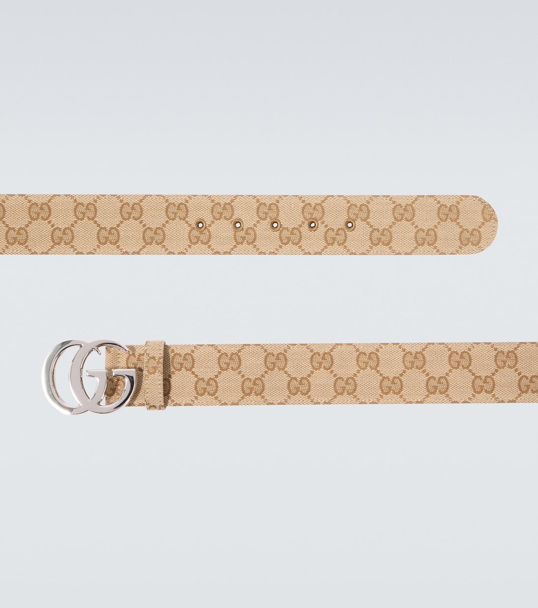 Flat Marmont GG Canvas belt  | Gucci