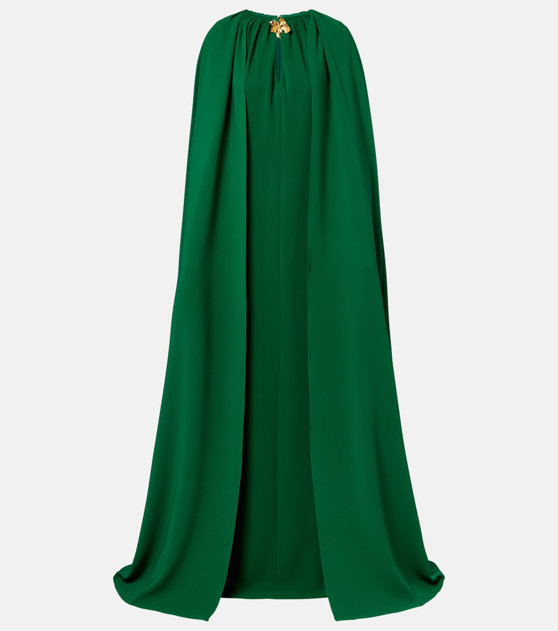 Cyclamen silk-blend georgette kaftan | Oscar de la Renta