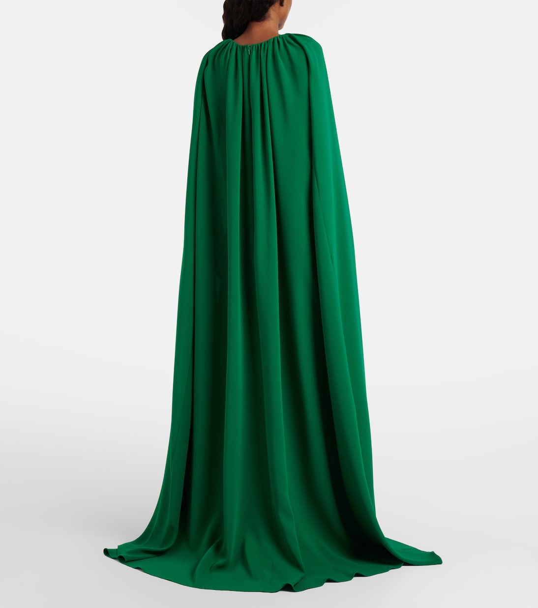 Cyclamen silk-blend georgette kaftan | Oscar de la Renta