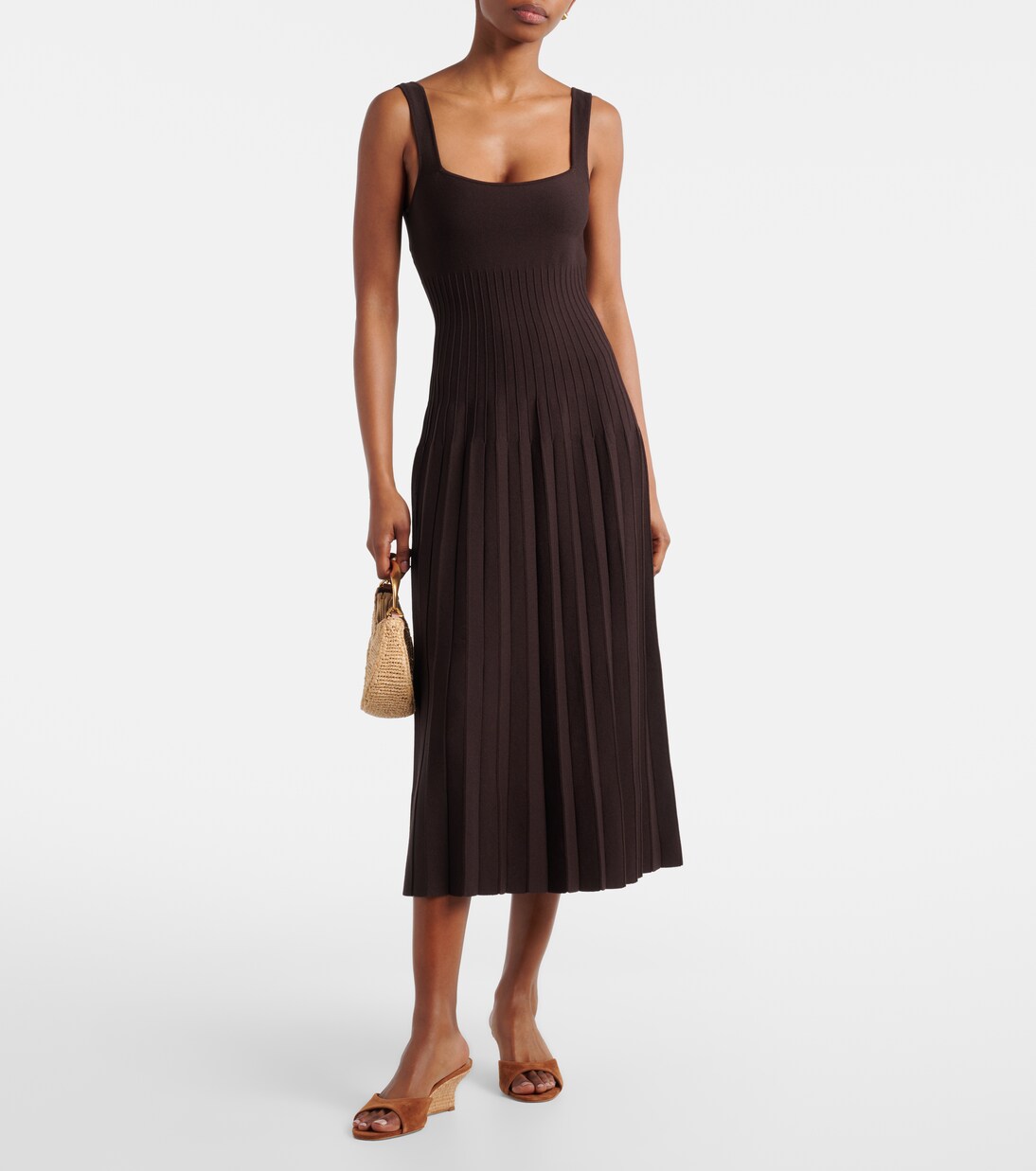 Wedges Brigitte 100 aus Veloursleder | Staud