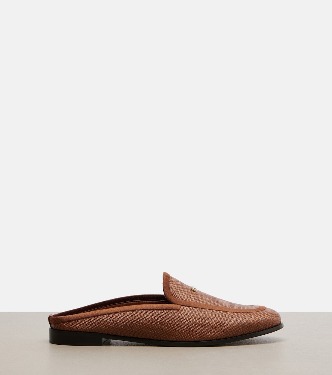 Amito leather-trimmed raffia mules | Max Mara