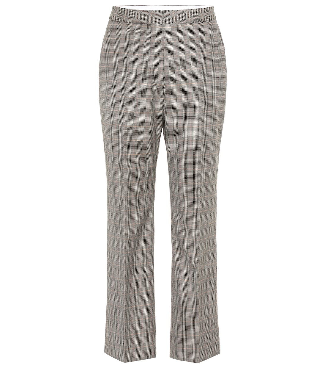 High-rise checked wool pants | Stella McCartney