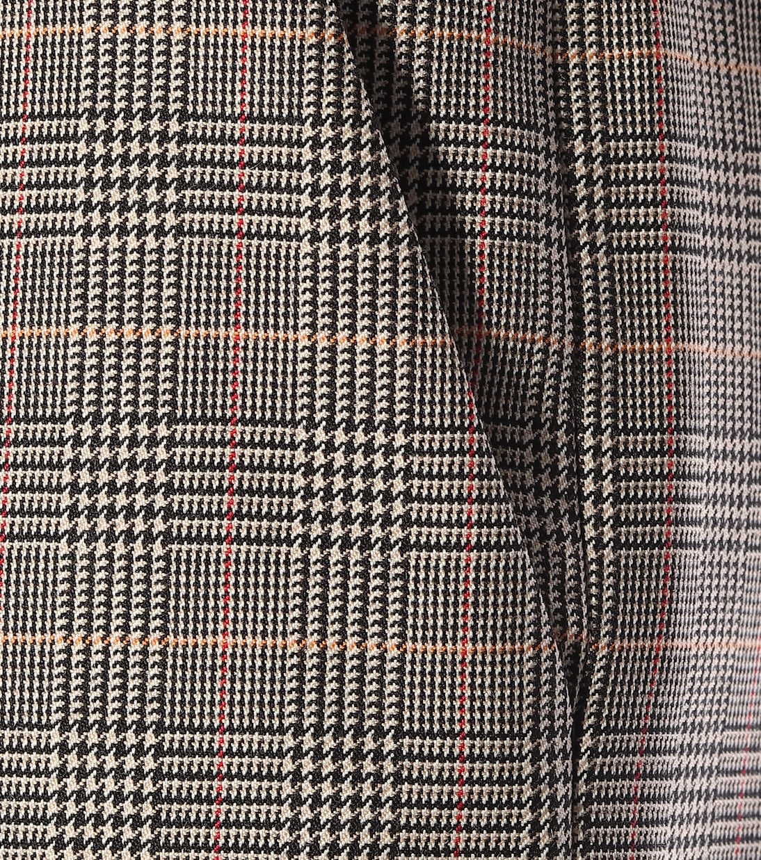 High-rise checked wool pants | Stella McCartney