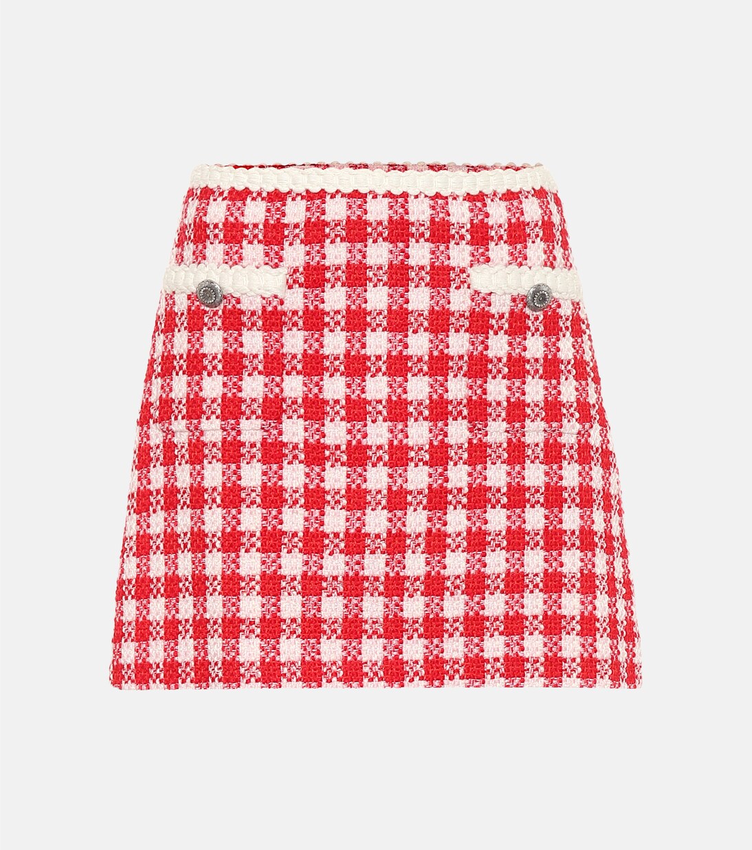 Verzierter Minirock aus Tweed | Miu Miu