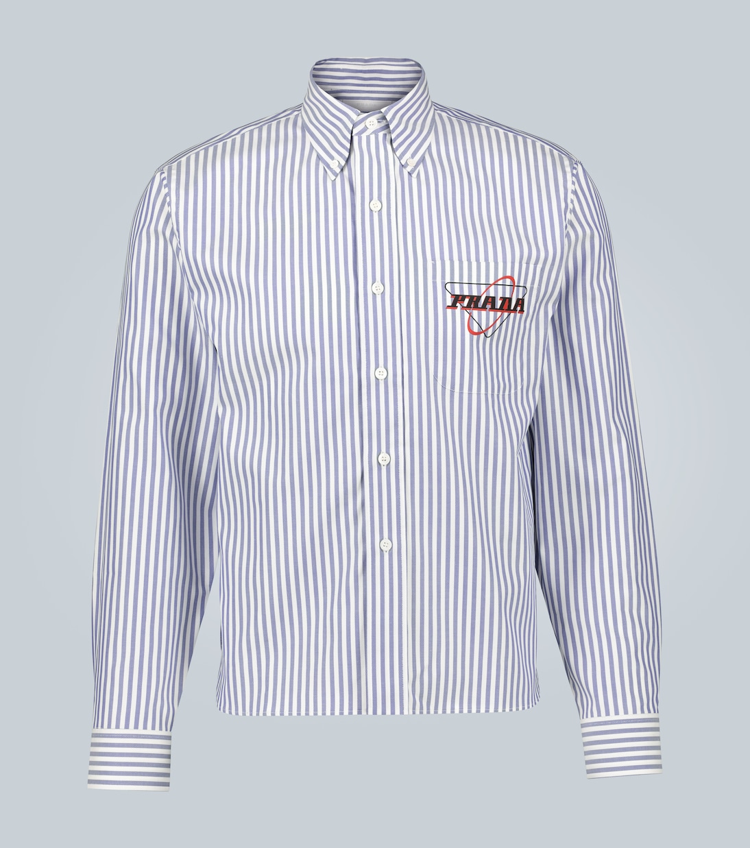 Camicia a righe con logo | Prada