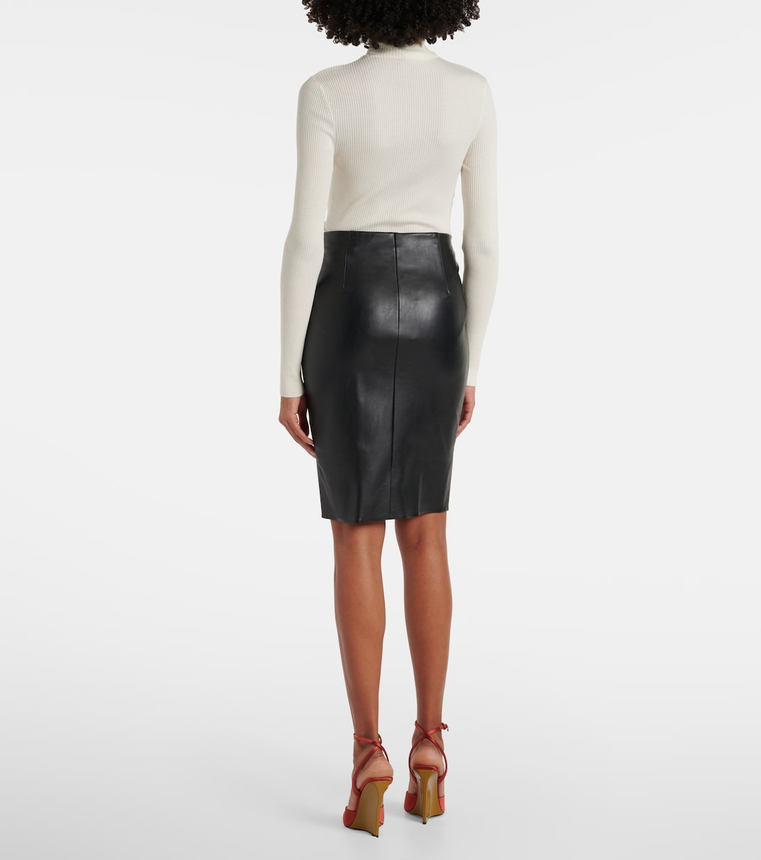 Jupe Jenna en cuir synthétique | Wolford