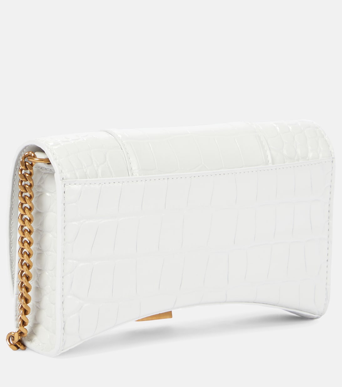Clutch portafoglio Hourglass in pelle stampata | Balenciaga
