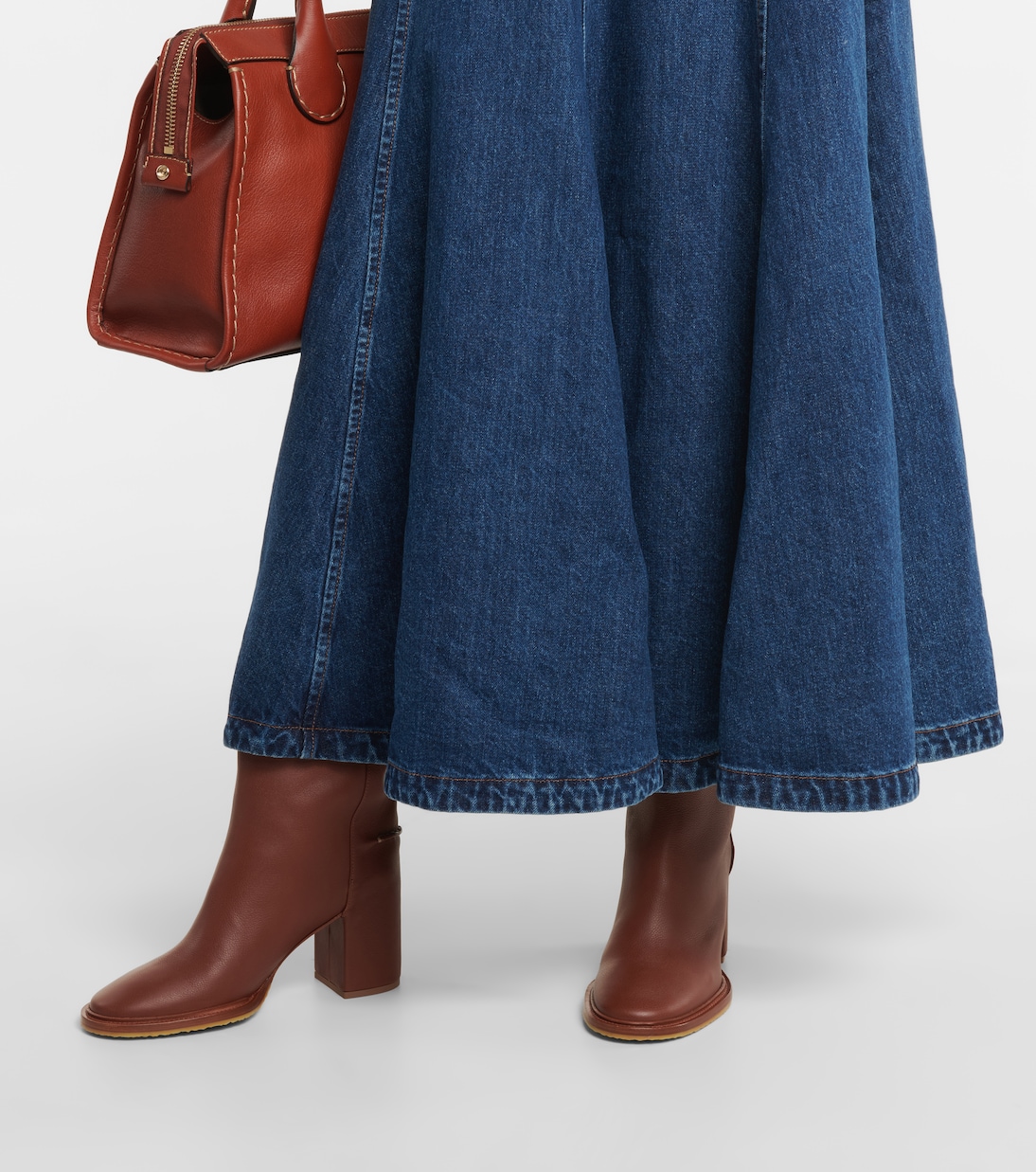 Botas altas Edith de piel | Chloé