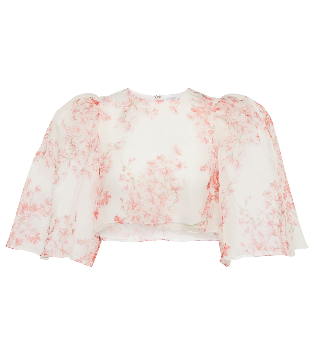 Cropped-Top aus Seidenchiffon | Giambattista Valli