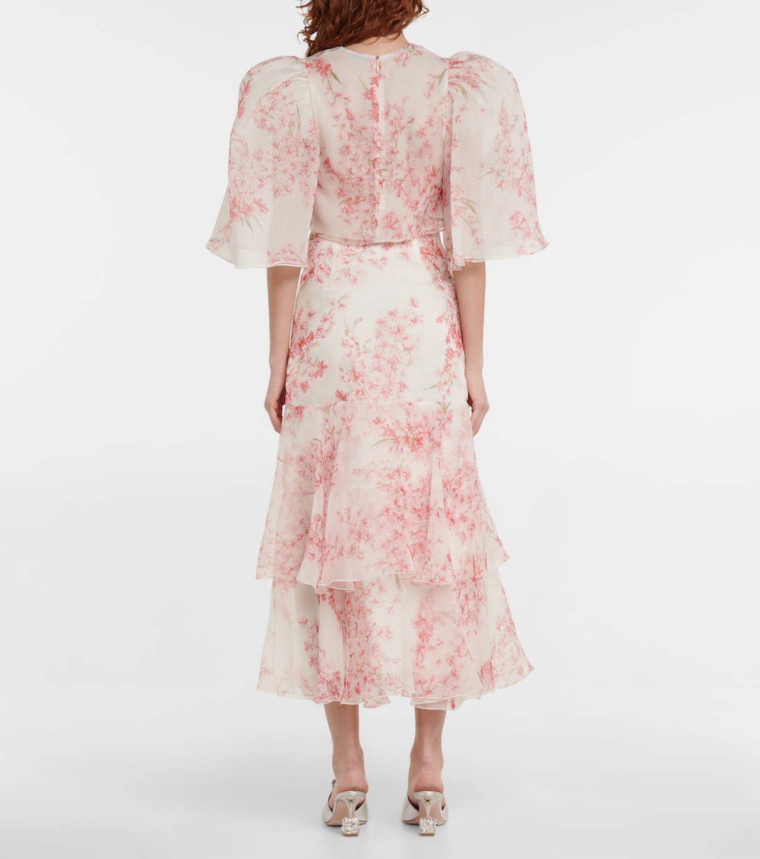 Cropped-Top aus Seidenchiffon | Giambattista Valli