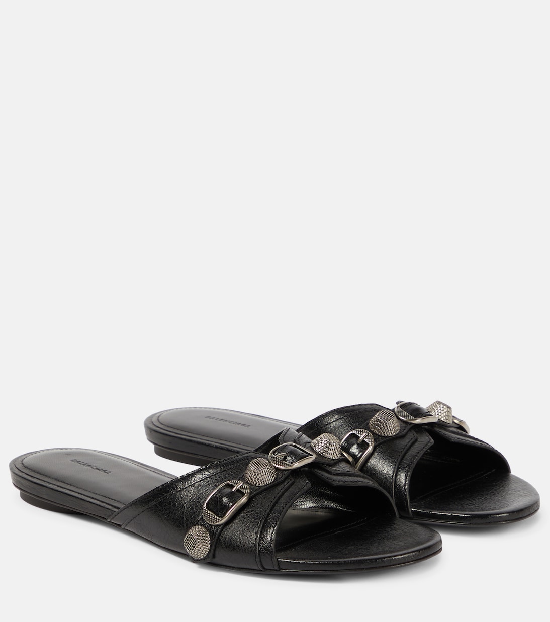 Pantoletten Cagole aus Leder | Balenciaga