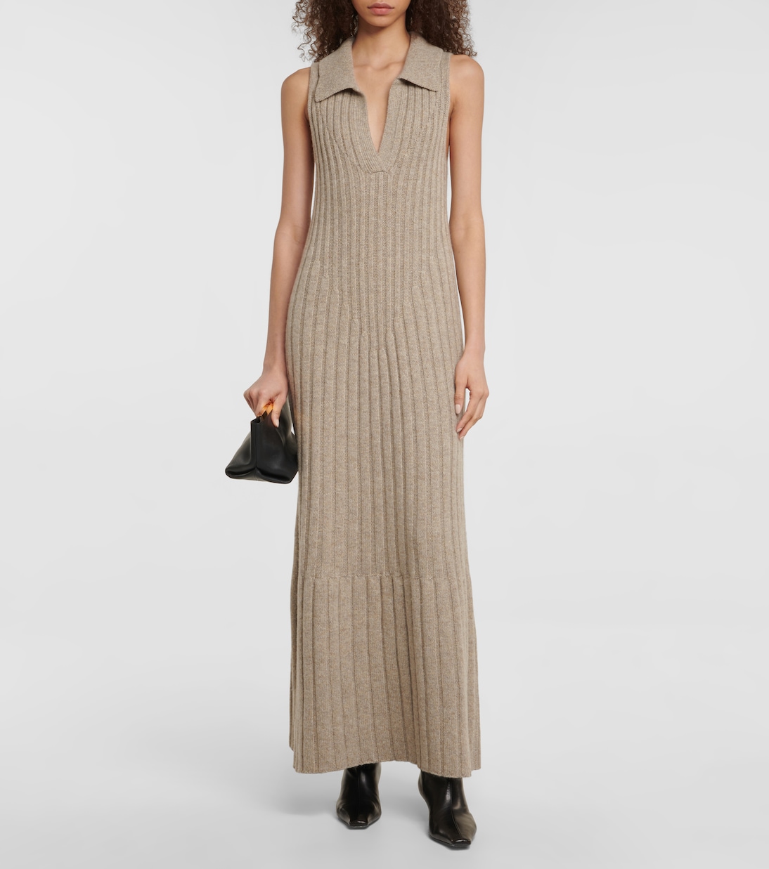 Giselle cashmere polo maxi dress | Khaite