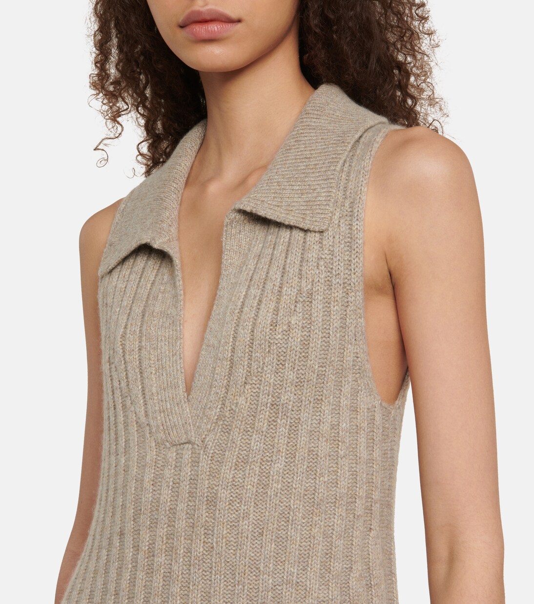 Giselle cashmere polo maxi dress | Khaite
