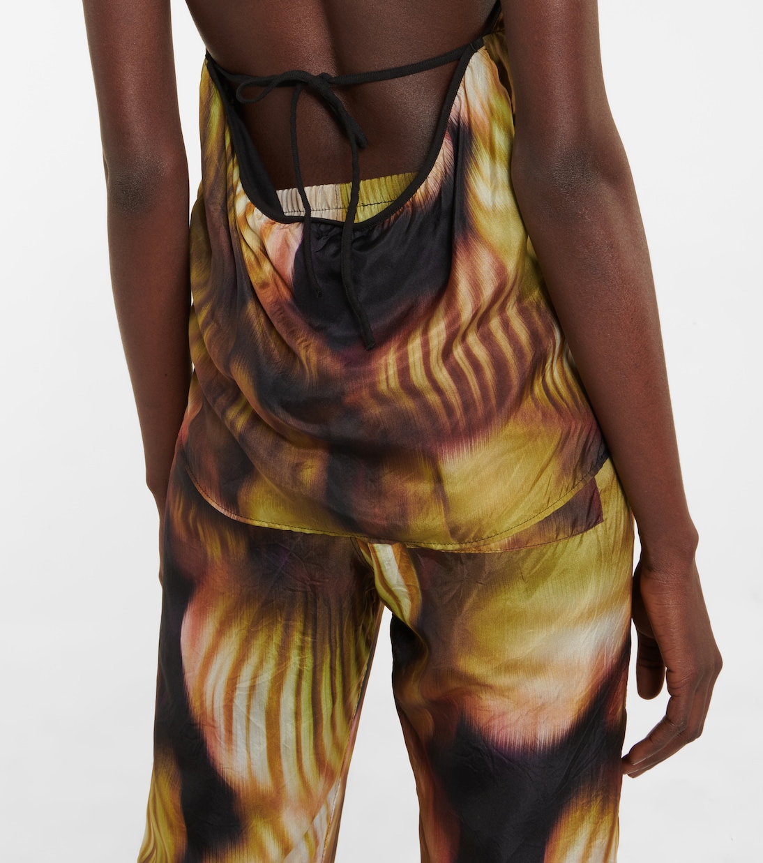 Top in seta e cotone con stampa | Dries Van Noten