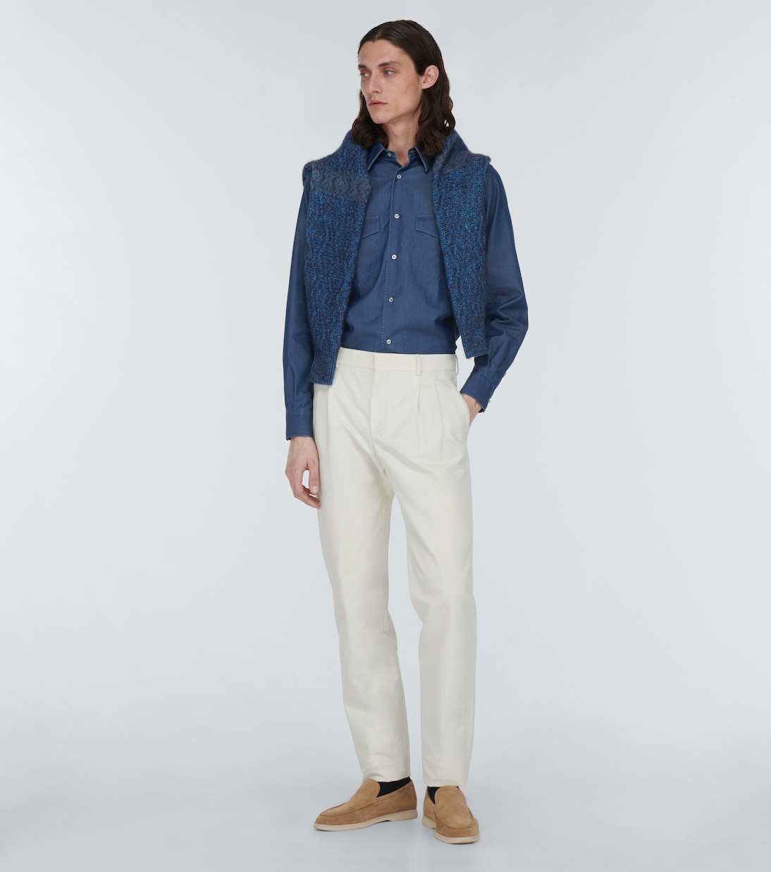 Thomas denim shirt | Loro Piana