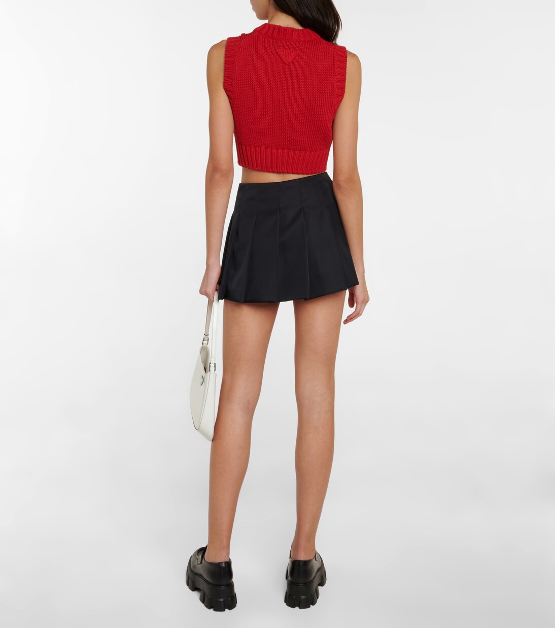 Cropped-Pullunder aus Strick | Prada