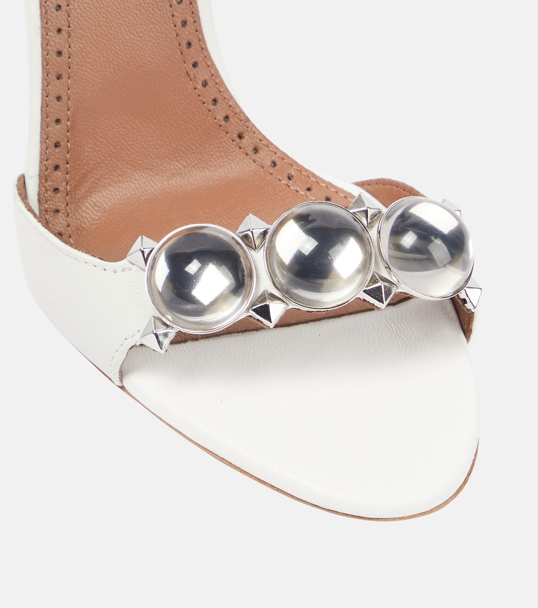 La Bombe 110 embellished leather sandals | Alaïa