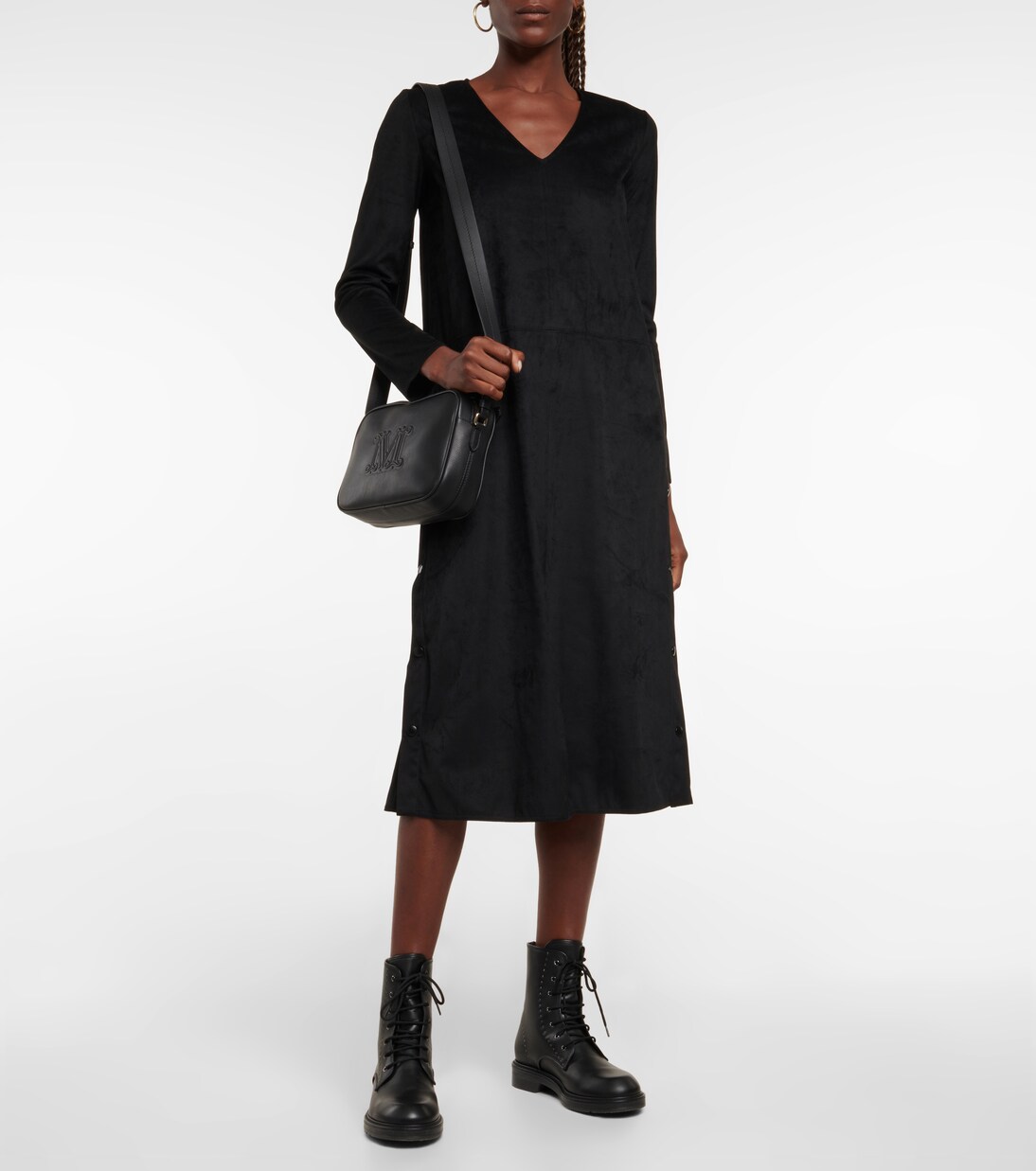 Leisure - Abito midi Meandro in suede sintetico | Max Mara
