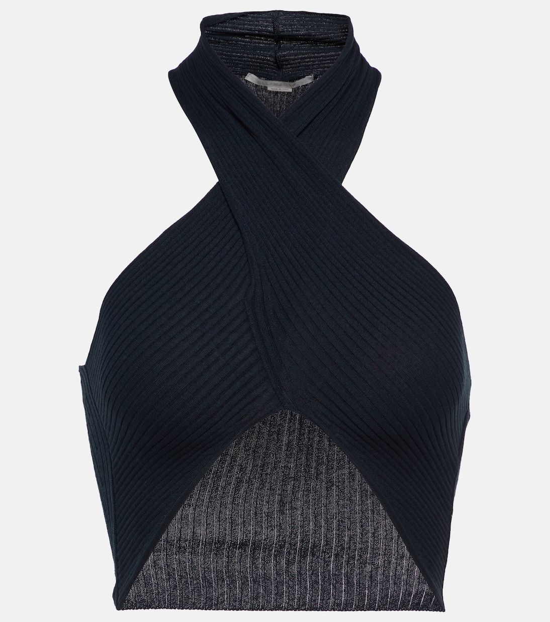 Top de punto acanalado cropped | Stella McCartney