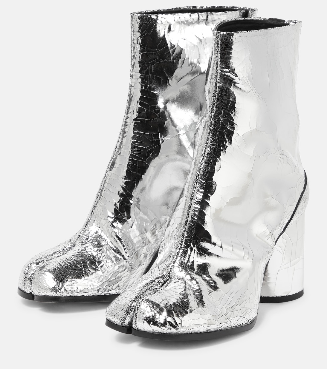 Tabi metallic leather ankle boot | Maison Margiela
