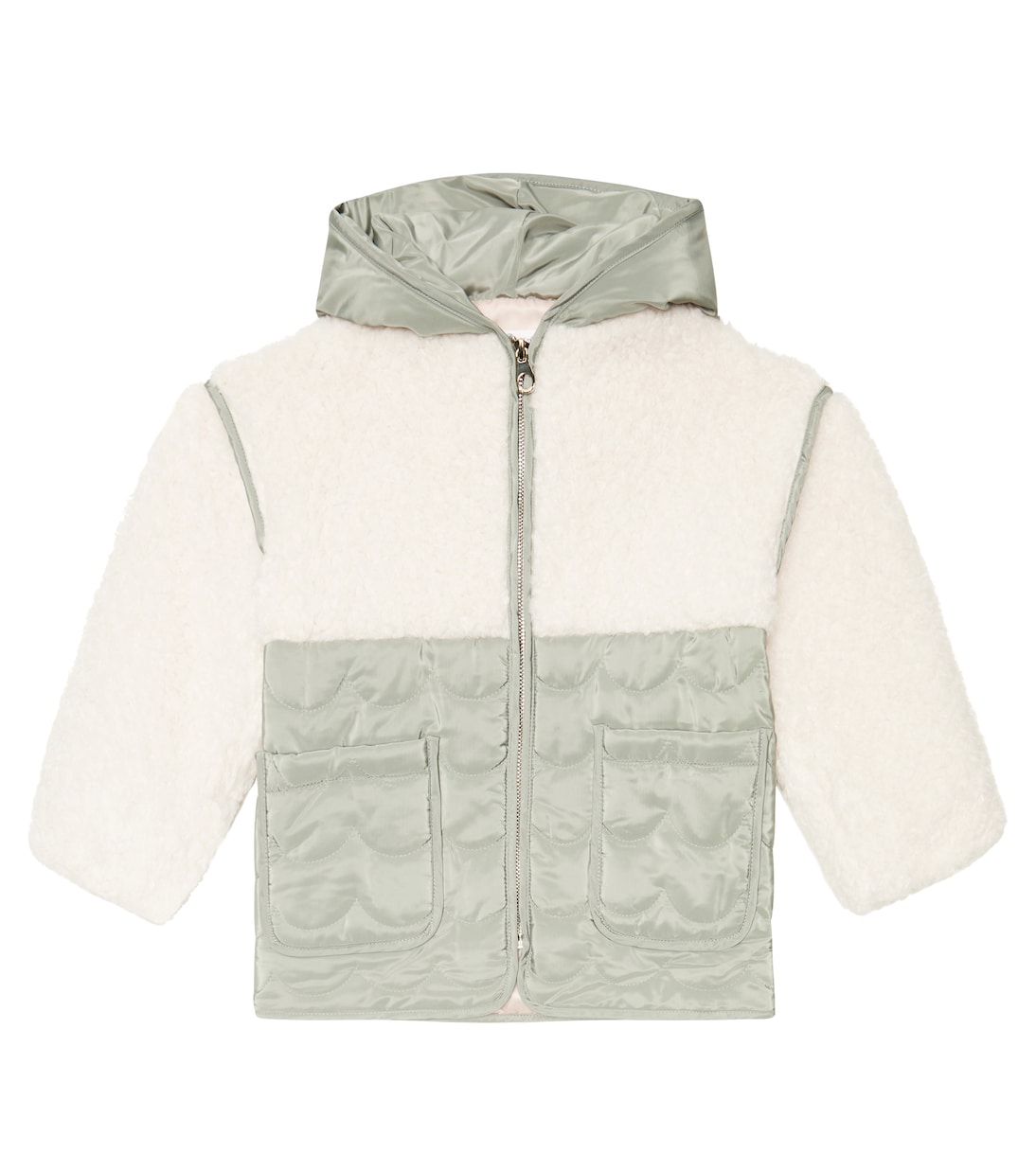 Chaqueta de pelo sintético con capucha | Chloé Kids