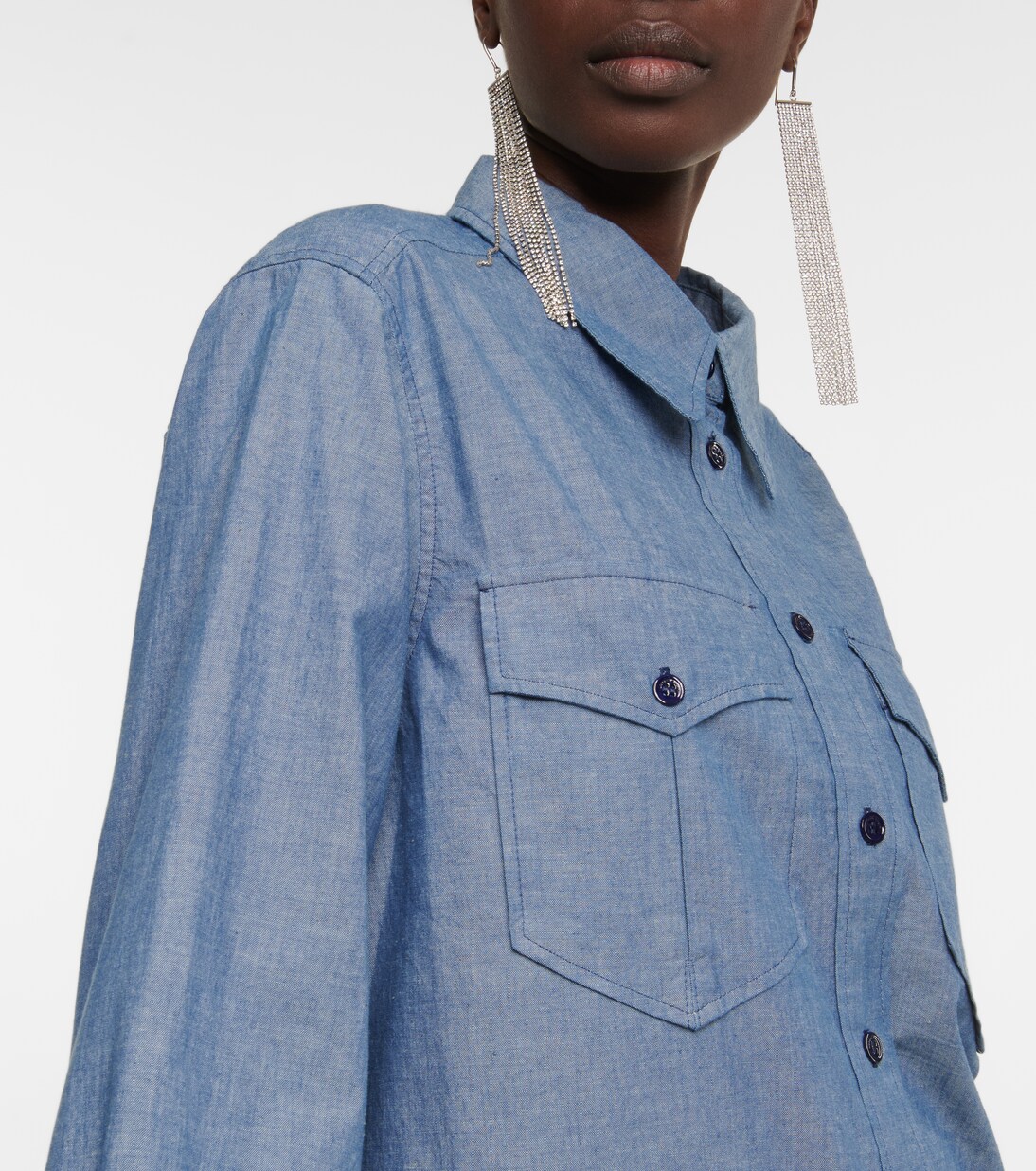 Robe chemise Bridget en chambray de coton | Isabel Marant