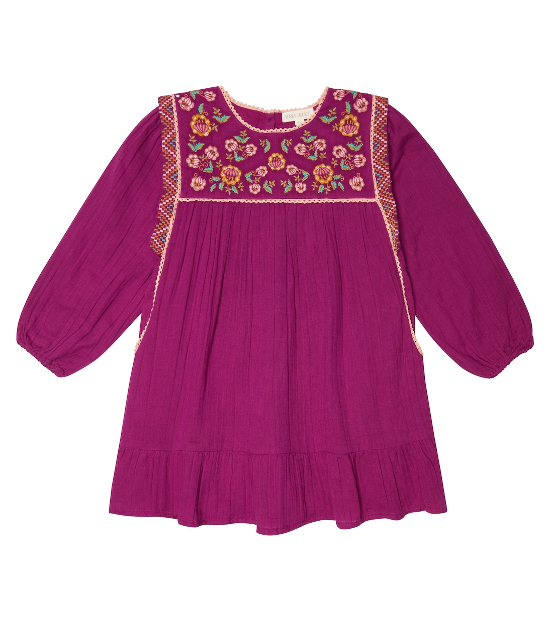 Besticktes Kleid Isatys aus Baumwolle | Louise Misha