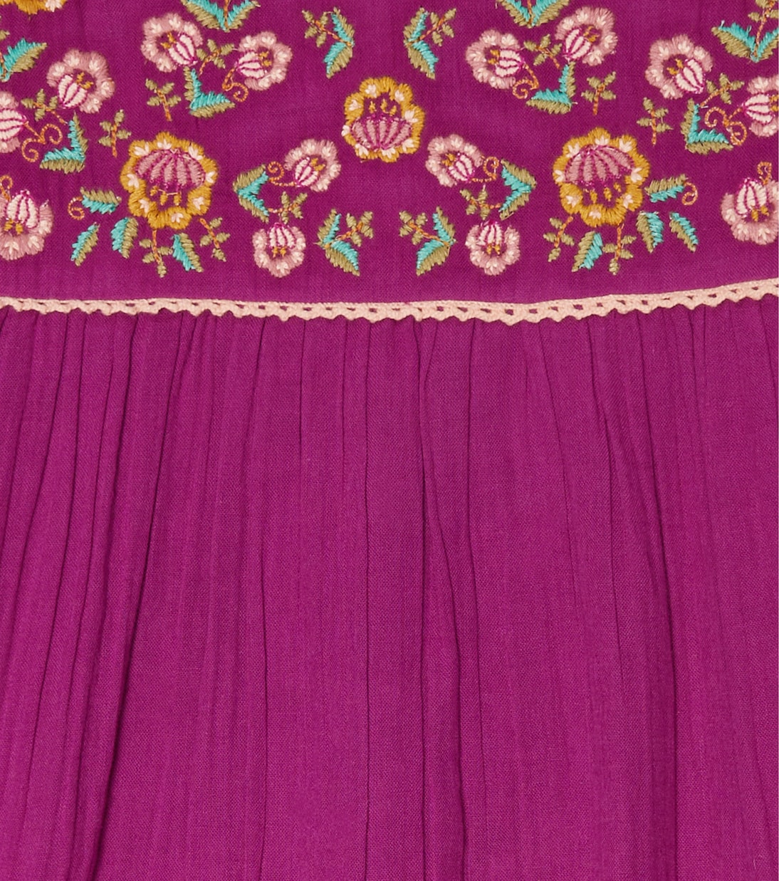 Besticktes Kleid Isatys aus Baumwolle | Louise Misha