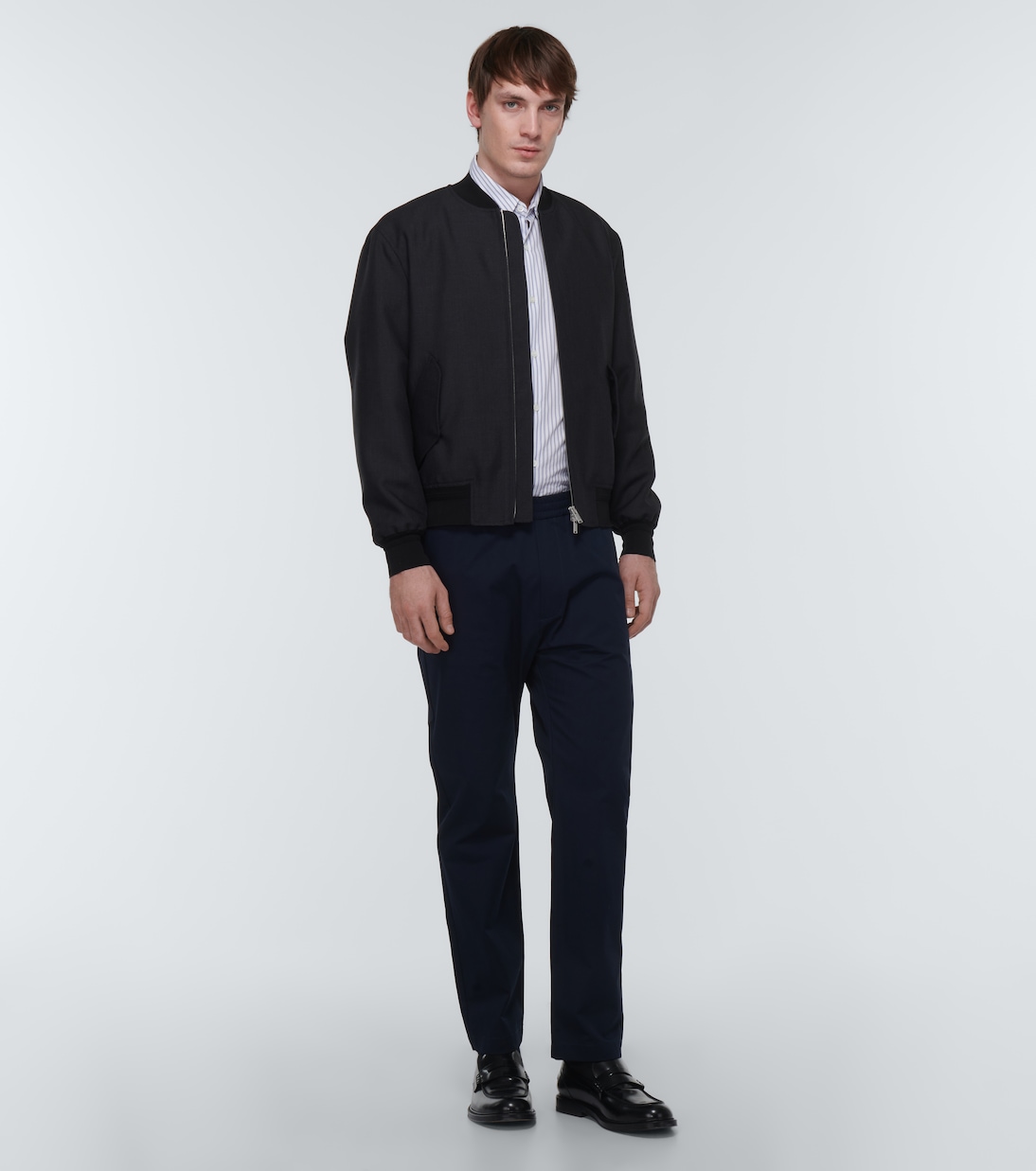 Wool and mohair bomber jacket | Lardini