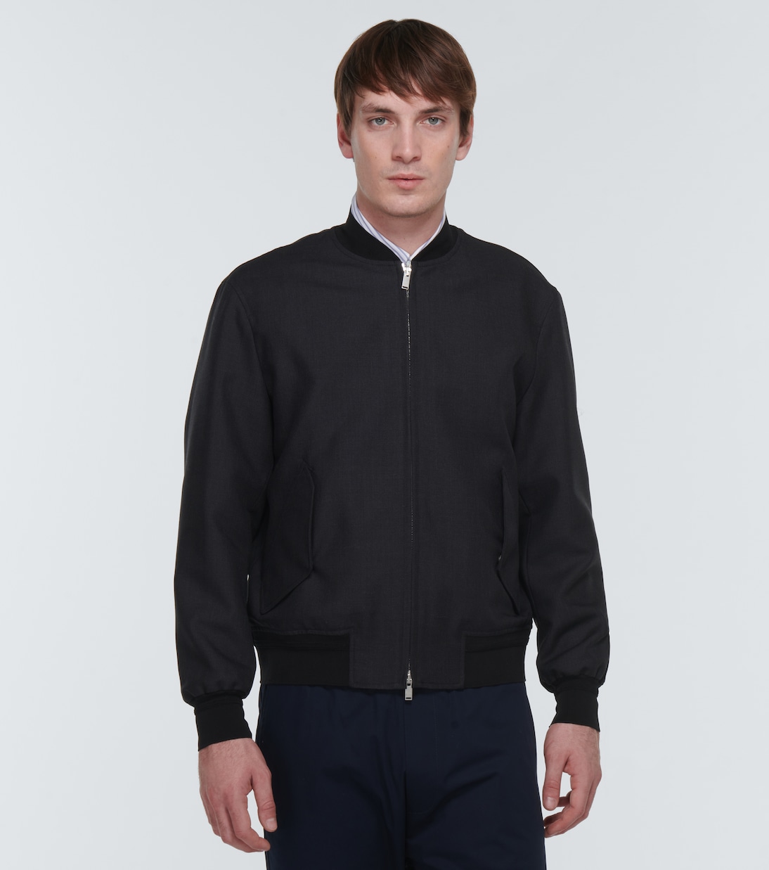 Wool and mohair bomber jacket | Lardini