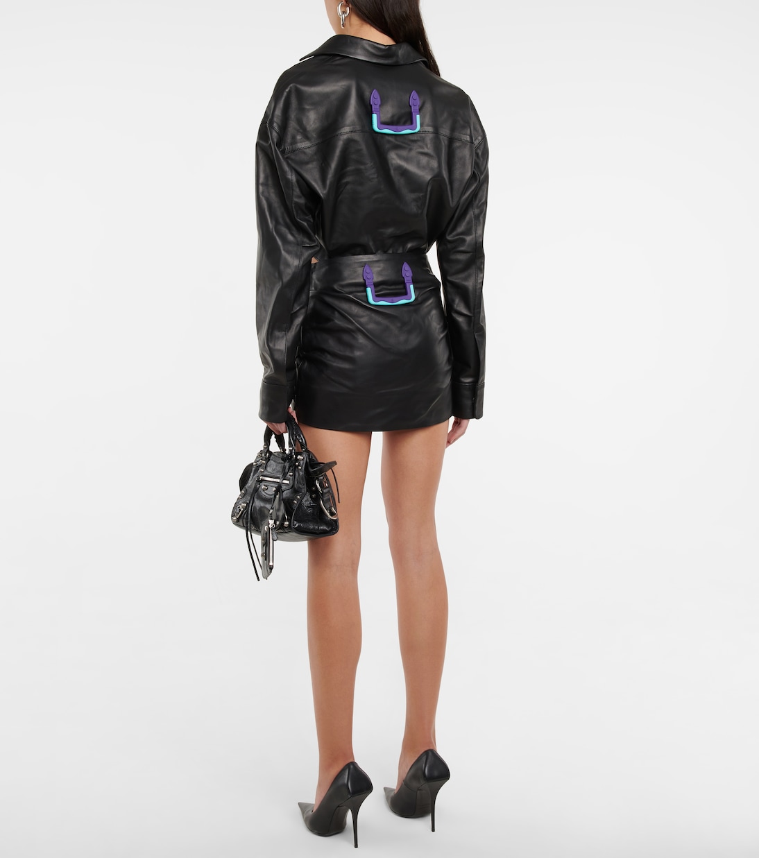 Mini-jupe en cuir | Off-White