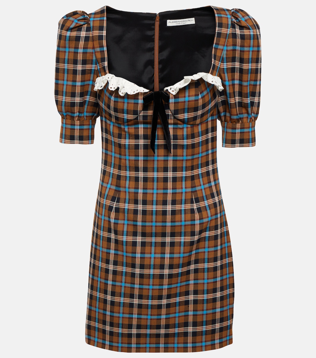 Checked wool minidress | Alessandra Rich