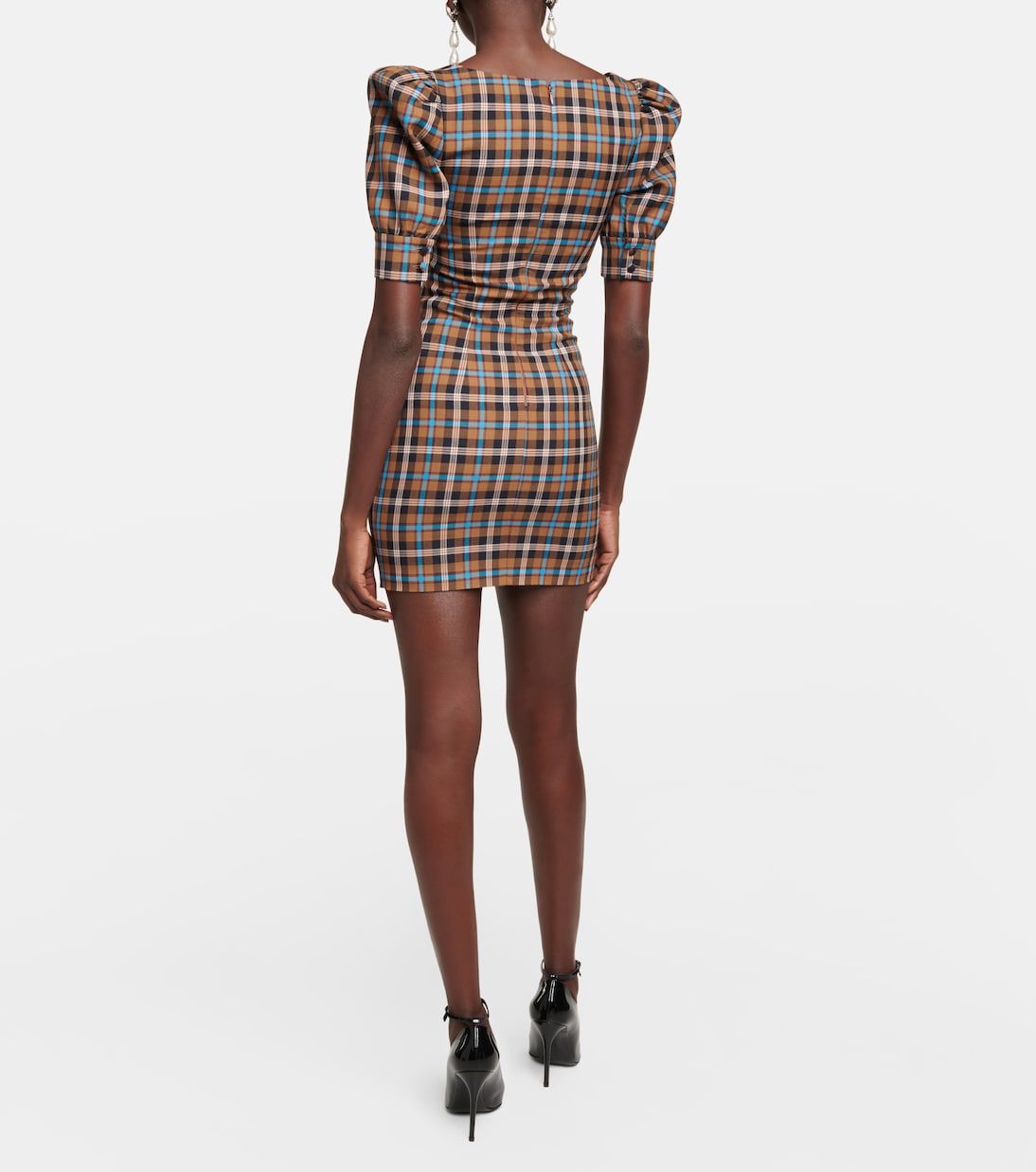 Checked wool minidress | Alessandra Rich